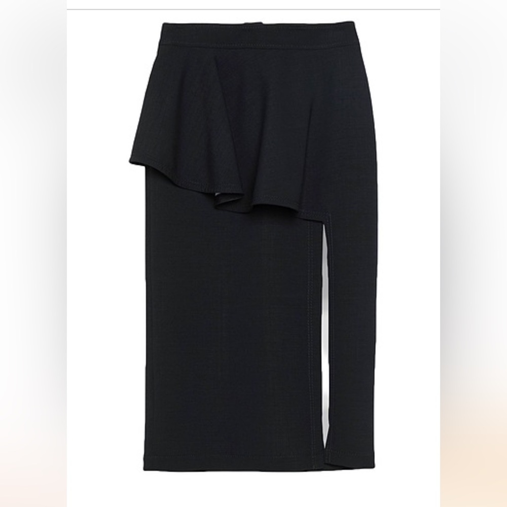 (New) Stella McCartney Black Midi Skirt (US:6, IT:42)